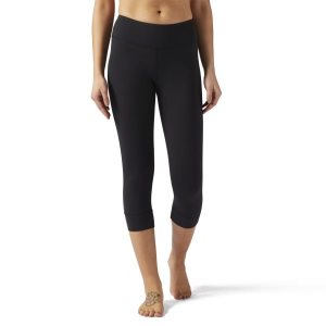 Reebok Lux 3/4 Tights Damen - Schwarz - DE 158-EOH